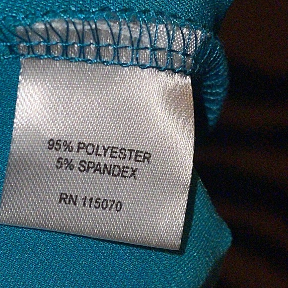 🛍️ 5 for $20 🛍️ Teal colored dress, size large, by Nina Leonard - Picture 6 of 6